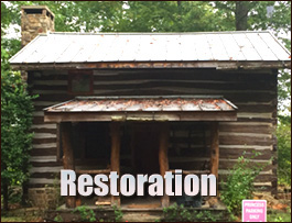 Historic Log Cabin Restoration  Bethania, North Carolina